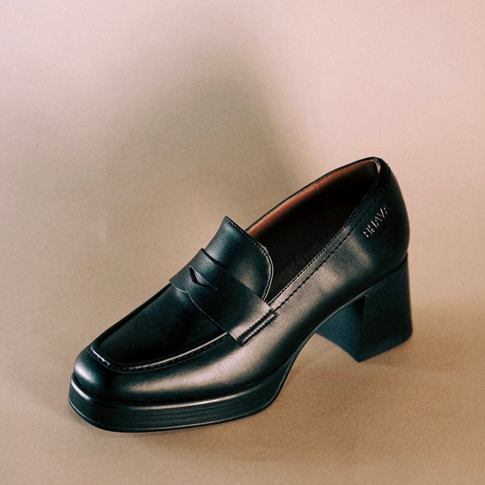 Ruth Platform Loafer in Black from Bhava