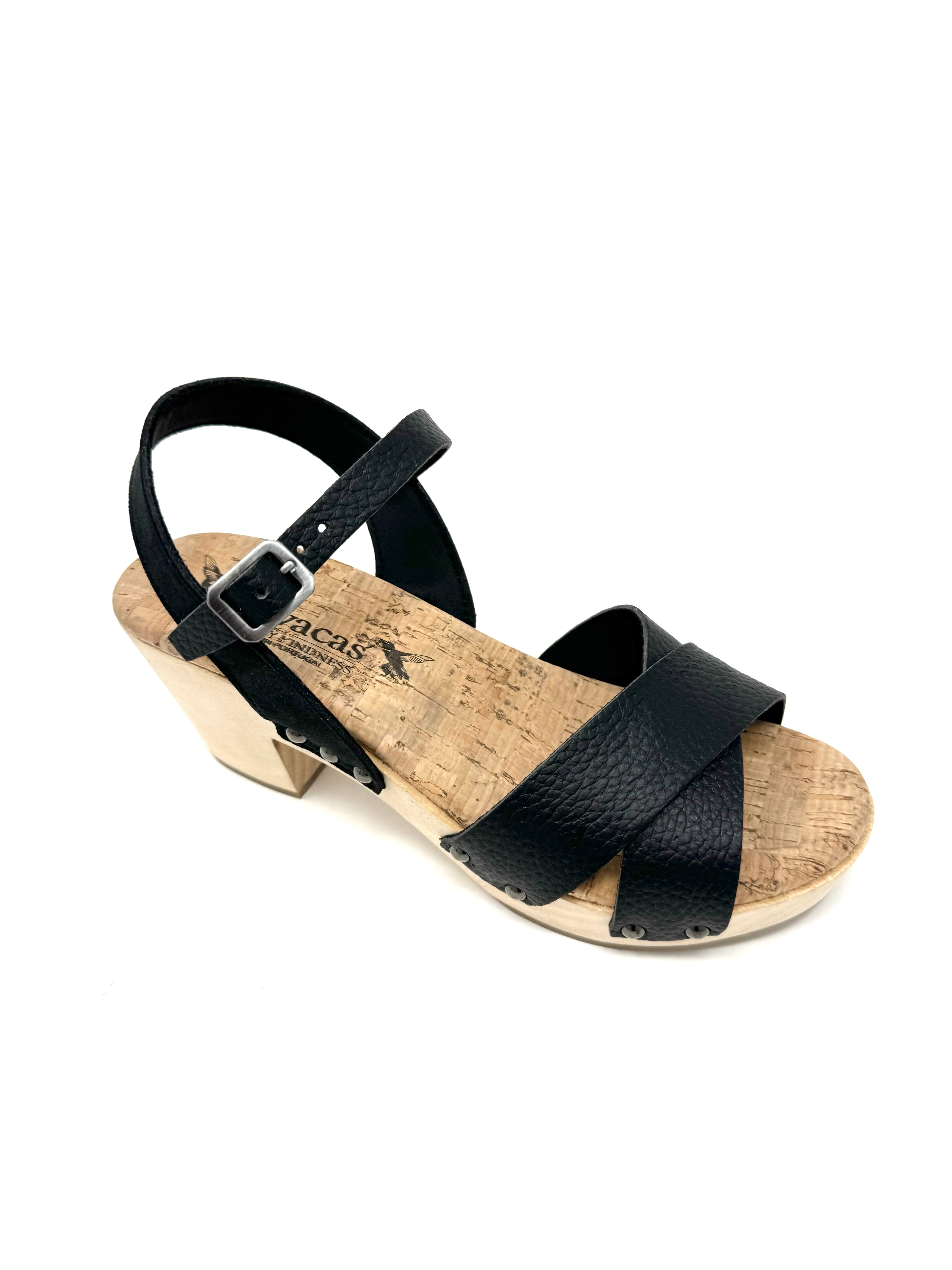 Chloe Clog in Black from Novacas