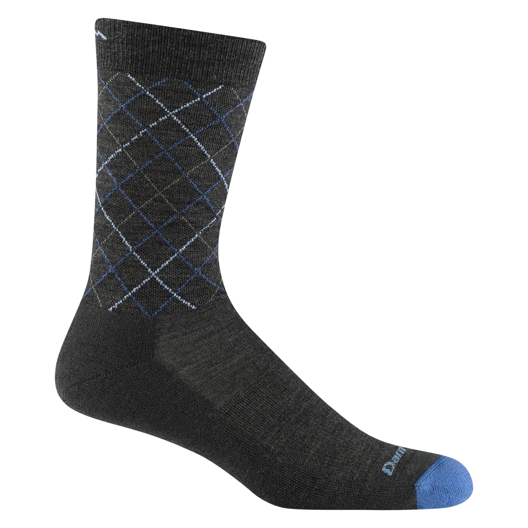 DARN TOUGH #6100 MEN'S PREP STEP CREW LIGHTWEIGHT LIFESTYLE SOCK - CHARCOAL