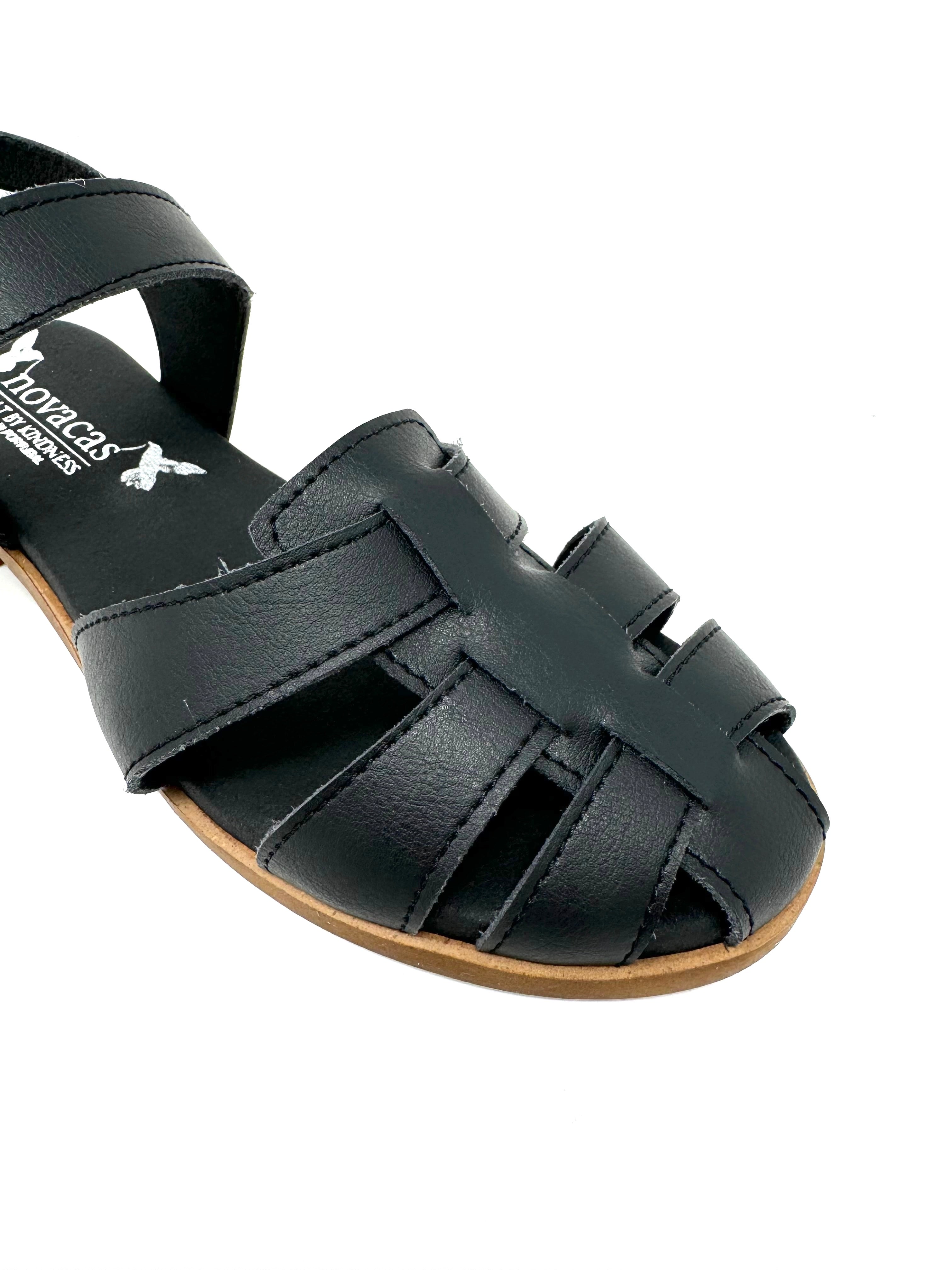 Frankie Sandal in Black from Novacas