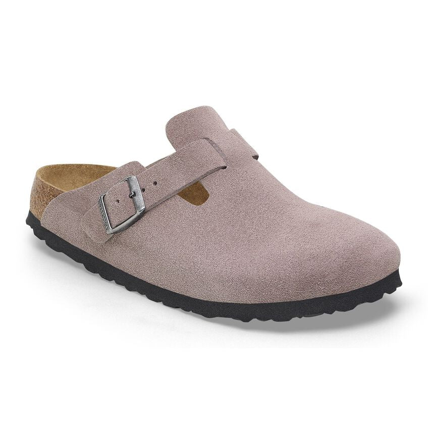 Birkenstock - Boston Suede Leather - Faded Purple