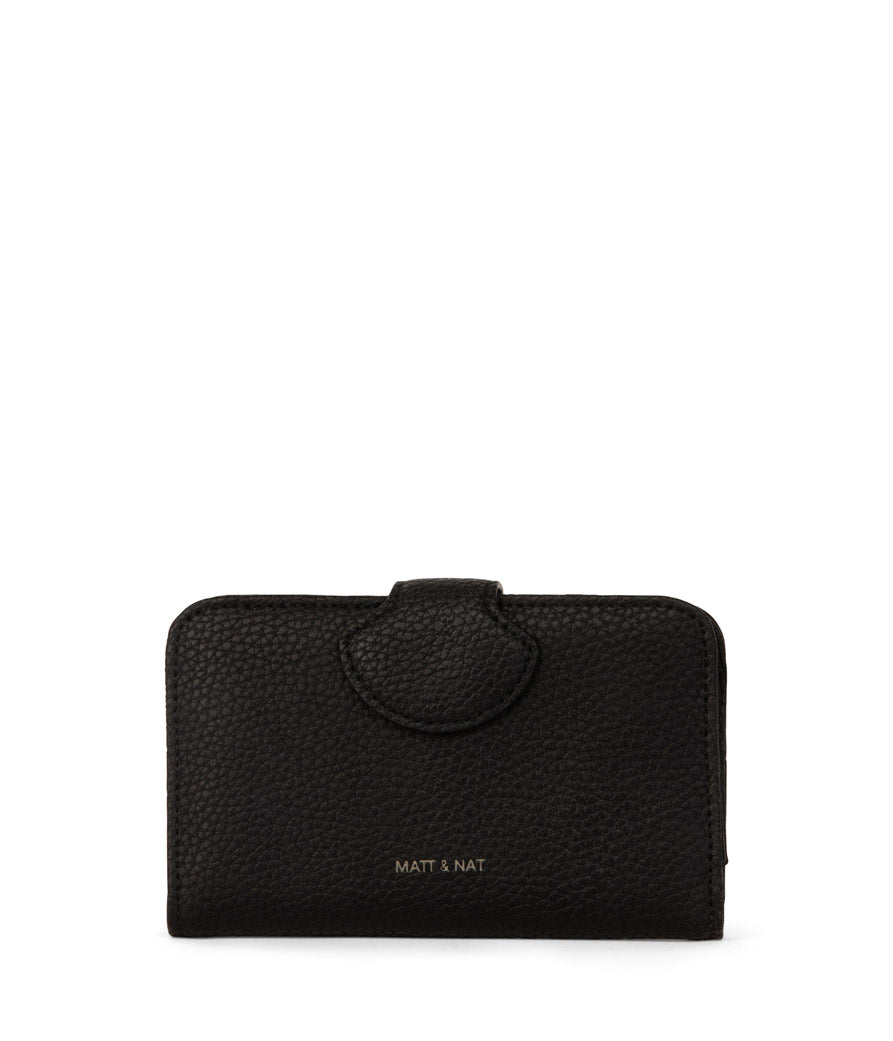 Float Small Recycled Wallet in Black from Matt & Nat