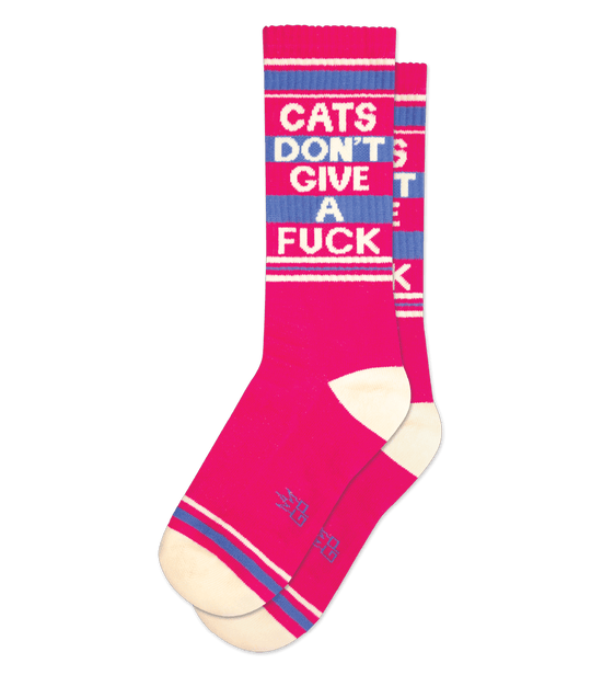 Cats Don't Give a F*** Socks from Gumball Poodle