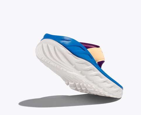 HOKA WOMENS ORA RECOVERY FLIP - IMPALA / COASTAL SKY