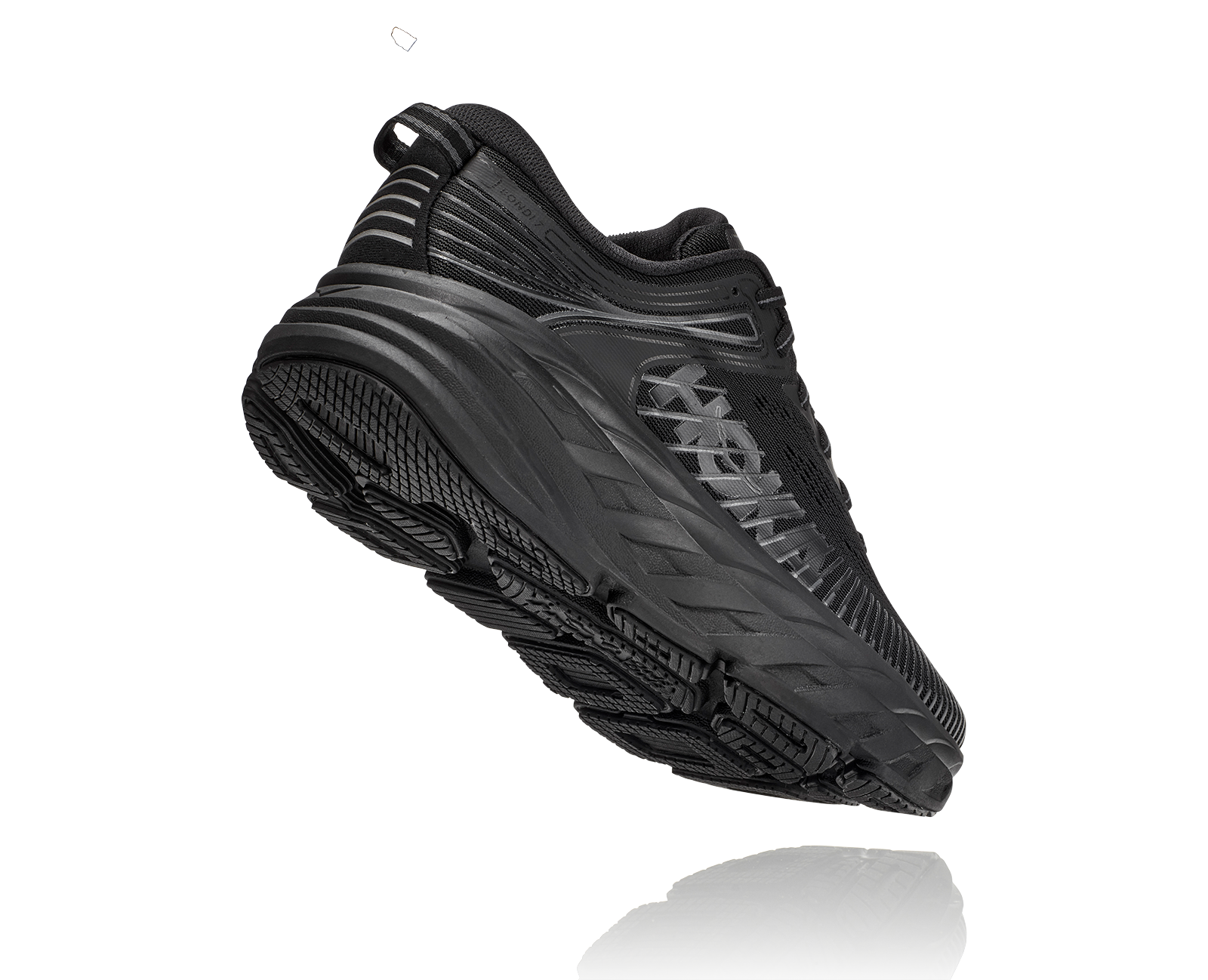 HOKA WOMENS BONDI 7 - BLACK / BLACK