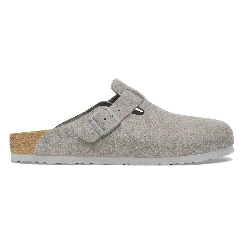 Birkenstock - Boston Suede Leather - Stone Coin