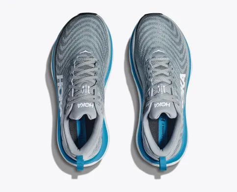 HOKA MENS GAVIOTA 5 - LIMESTONE / DIVA BLUE