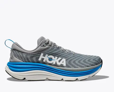 HOKA MENS GAVIOTA 5 - LIMESTONE / DIVA BLUE