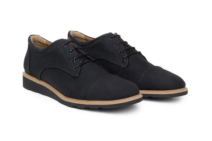 Victor Oxford in Black Canvas from Ahimsa (Wide Width)