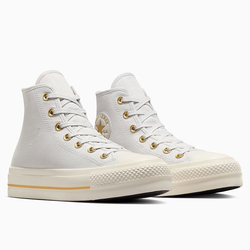 Converse - Chuck Taylor All Star Lift Hi Barely Grey/Gold