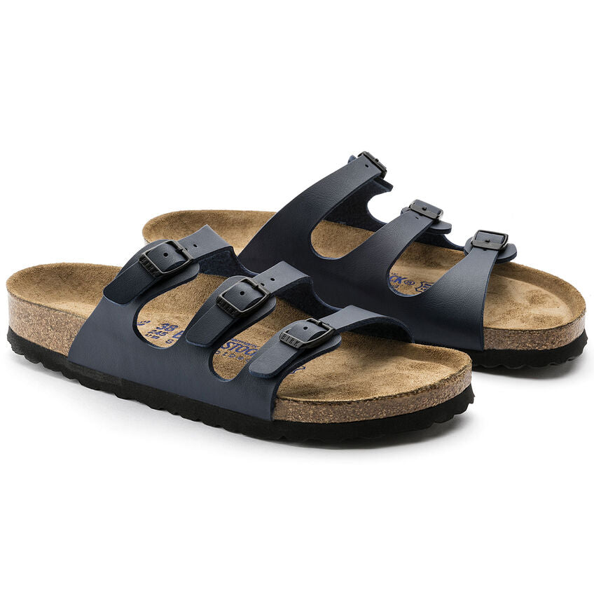 BIRKENSTOCK FLORIDA SOFT FOOTBED - BLACK OILED LEATHER