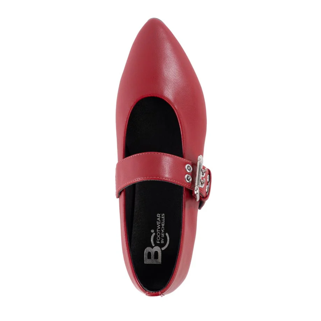 Spinning Around Flat in Red from BC Footwear