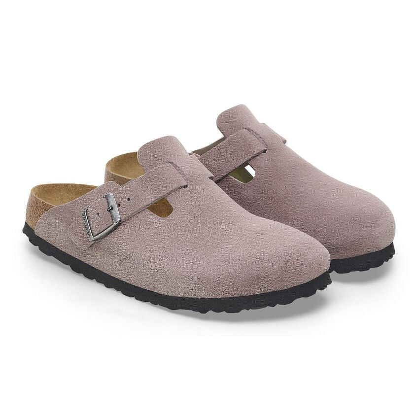 Birkenstock - Boston Suede Leather - Faded Purple