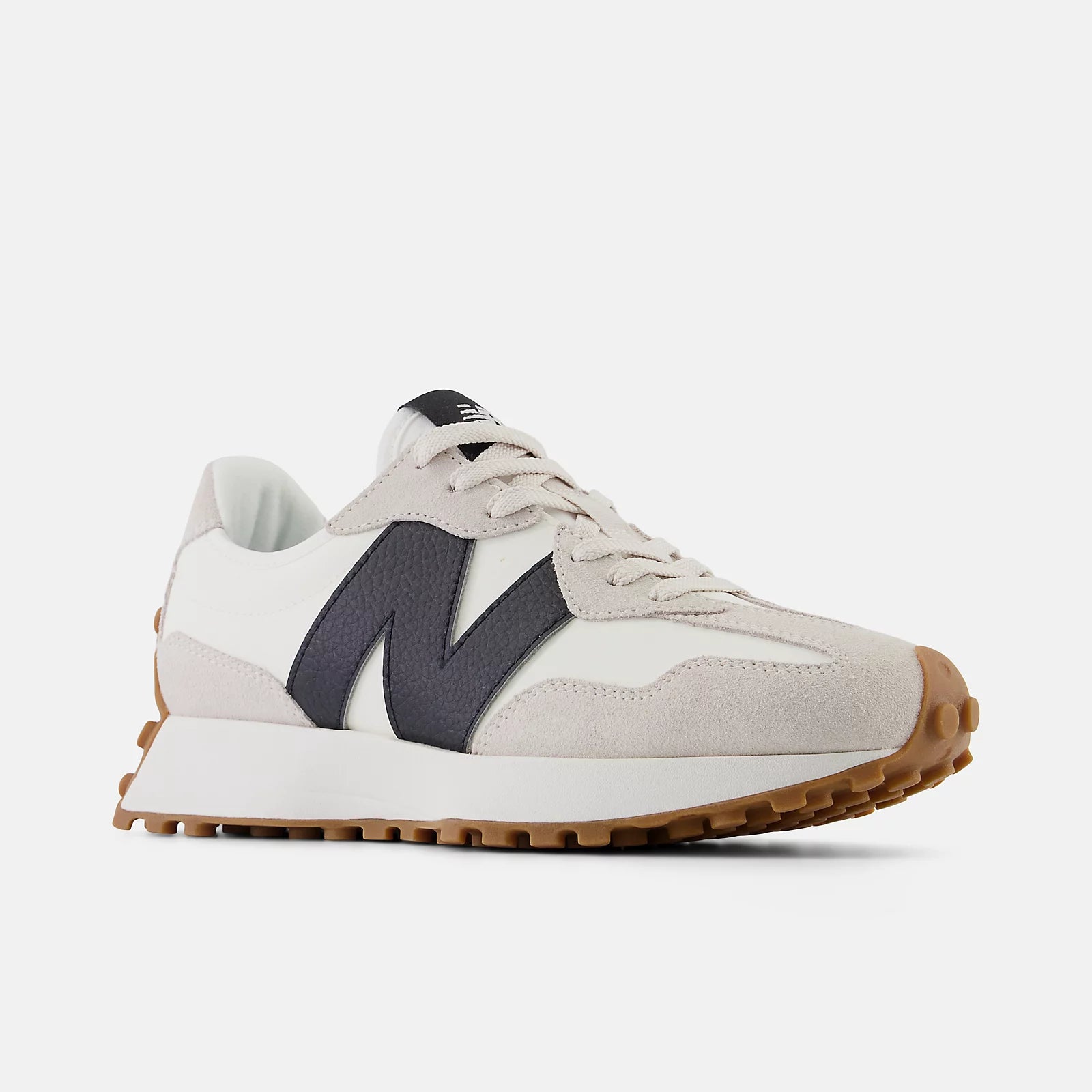 New Balance - 327 Beige/Black Leather