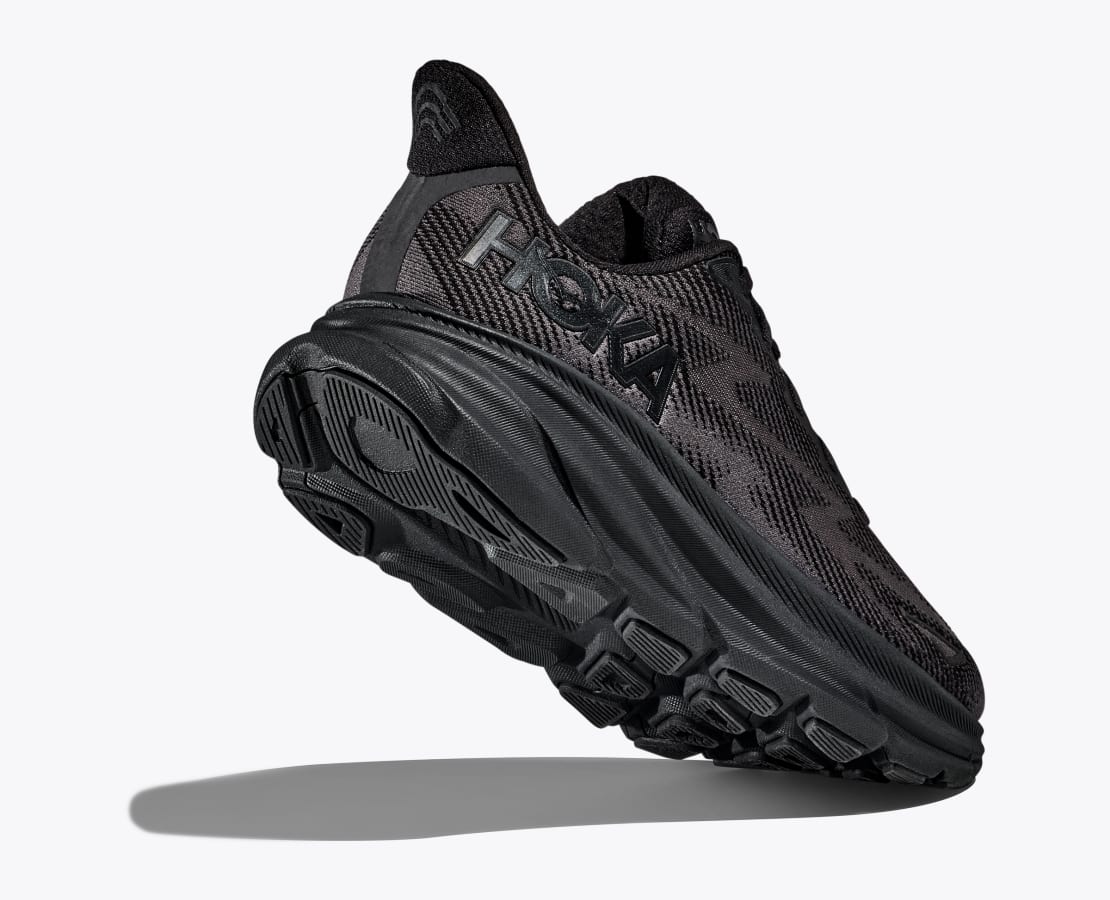 HOKA MEN'S CLIFTON 9 - BLACK/BLACK