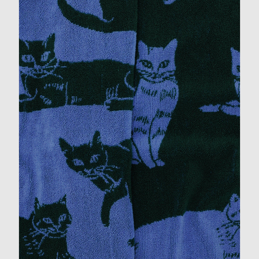 Hand Towel Set of 2 in Cats from BAGGU