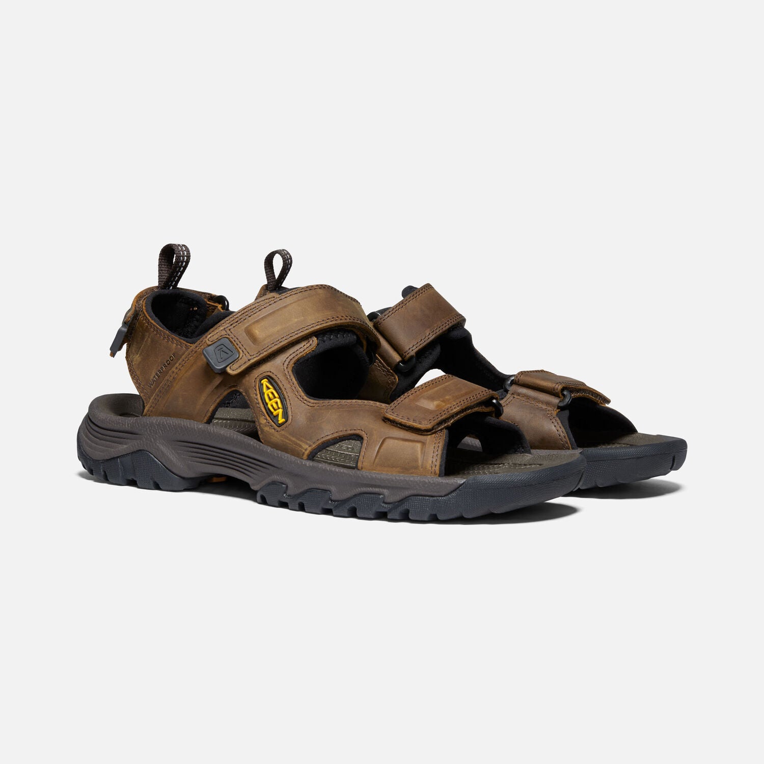 KEEN MEN'S TARGHEE III OPEN TOE SANDAL - BISON