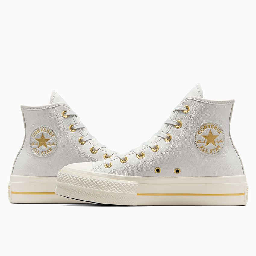 Converse - Chuck Taylor All Star Lift Hi Barely Grey/Gold