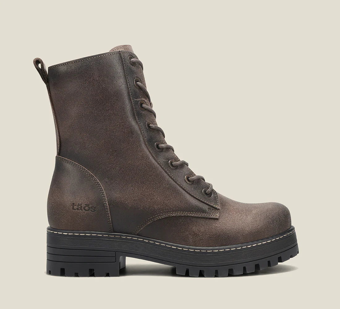 TAOS GROUPIE BOOT - SMOKE RUGGED SUEDE