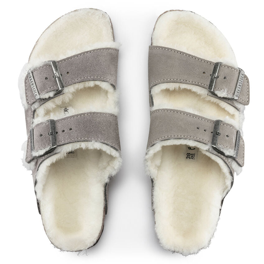 Birkenstock - Arizona Shearling Stone Coin