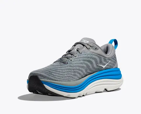 HOKA MENS GAVIOTA 5 - LIMESTONE / DIVA BLUE