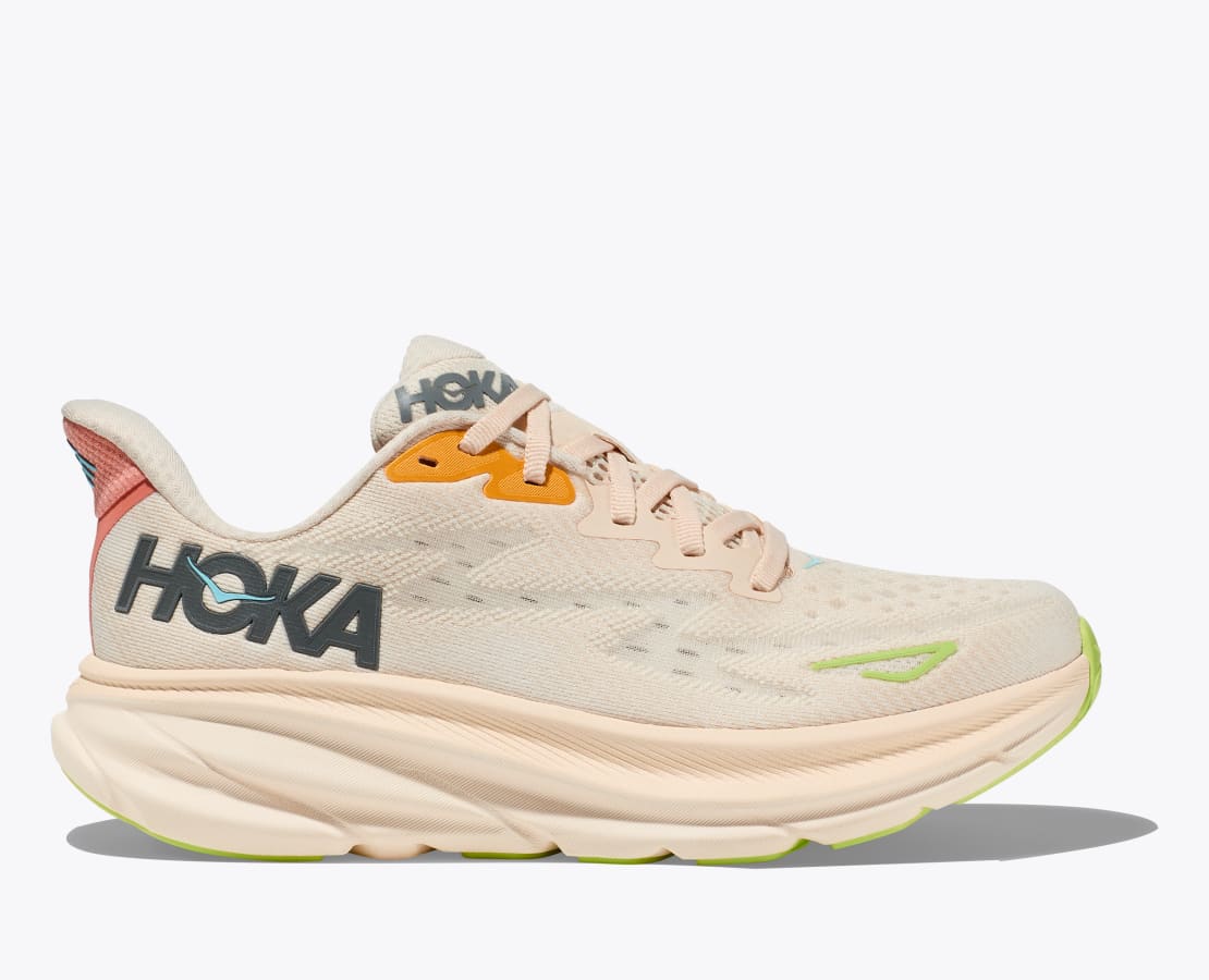 HOKA WOMENS CLIFTON 9 - VANILLA / ASTRAL