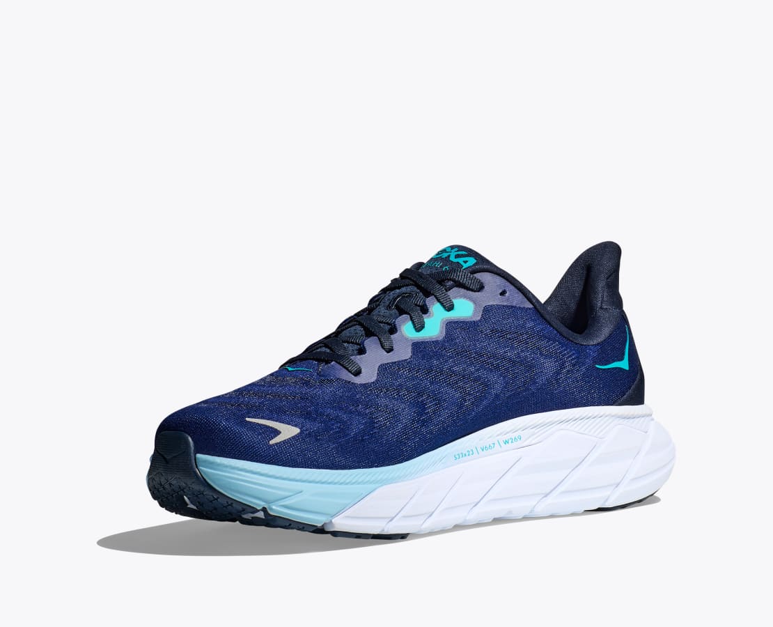 HOKA MENS ARAHI 6 - OUTERSPACE / BELLWEATHER BLUE