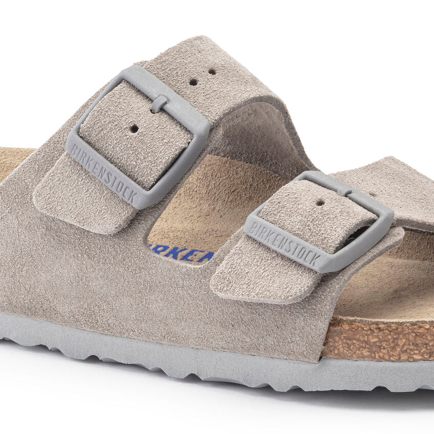 BIRKENSTOCK ARIZONA SOFT FOOTBED - STONE COIN SUEDE