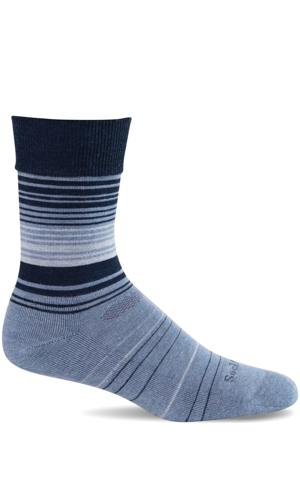 SOCKWELL WOMEN'S EASY DOES IT - RELXED FIT SOCKS - DIABETIC FRIENDLY SOCKS - NAVY