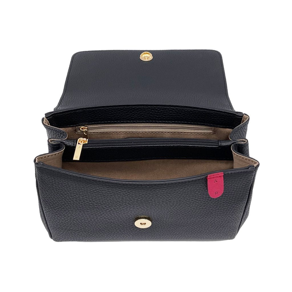 Eloise Soft Satchel in Black from Angela Roi