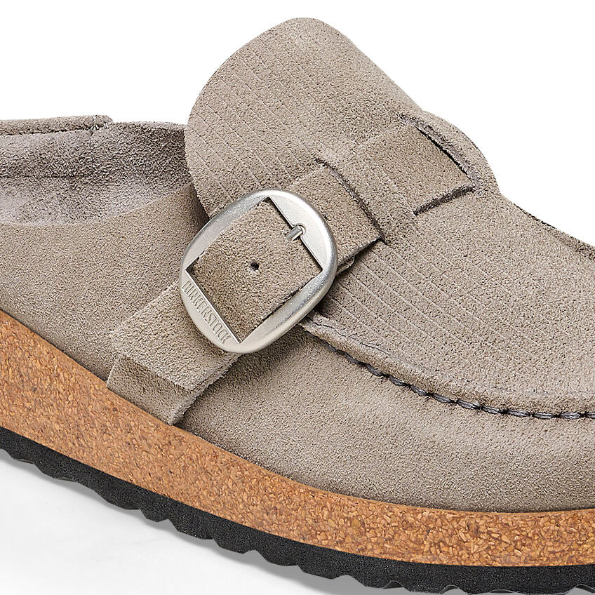 BIRKENSTOCK BUCKLEY SUEDE CORDUROY - STONE COIN