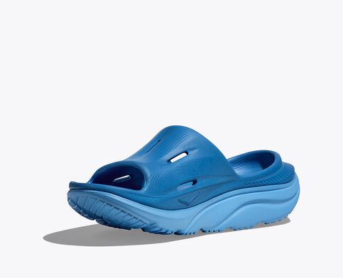 HOKA ALL GENDER ORA RECOVERY SLIDE 3 - COASTAL SKY/ALL ABOARD