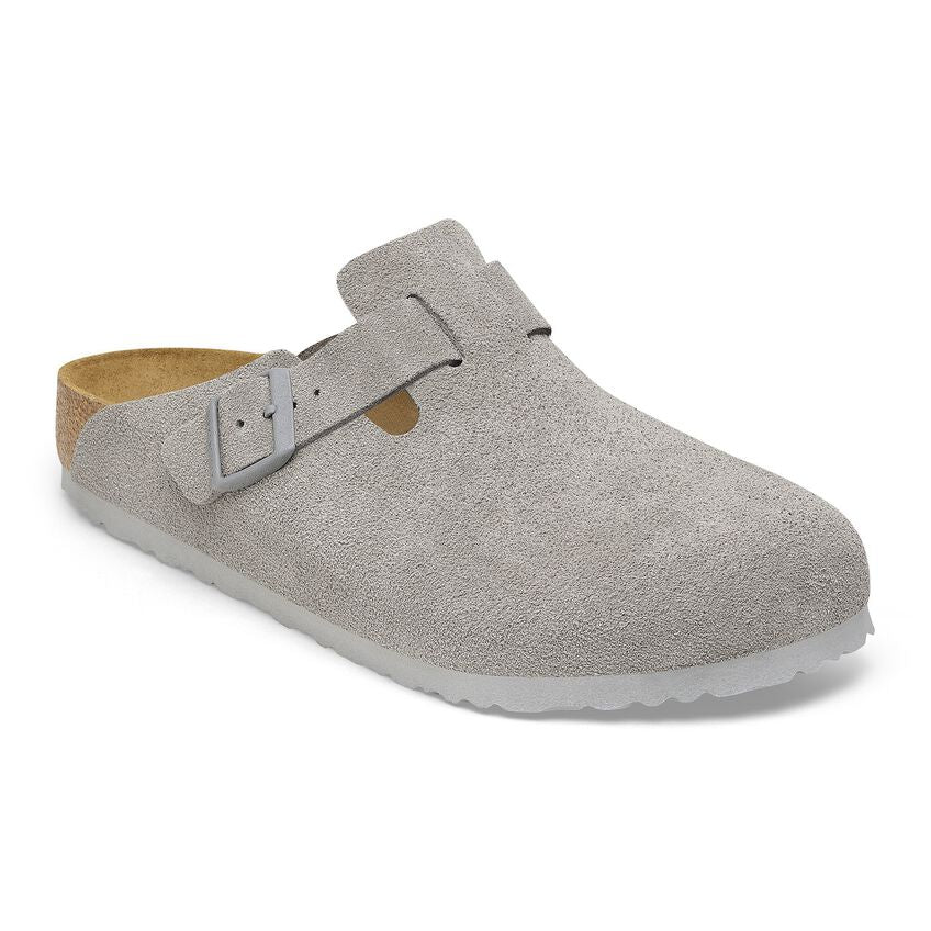 Birkenstock - Boston Suede Leather - Stone Coin