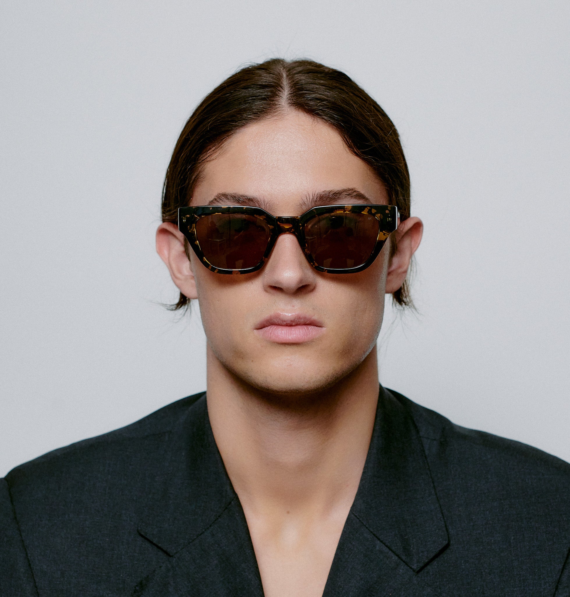 Kaws Sunglasses in Black/Yellow Tortoise from A. Kjaerbede