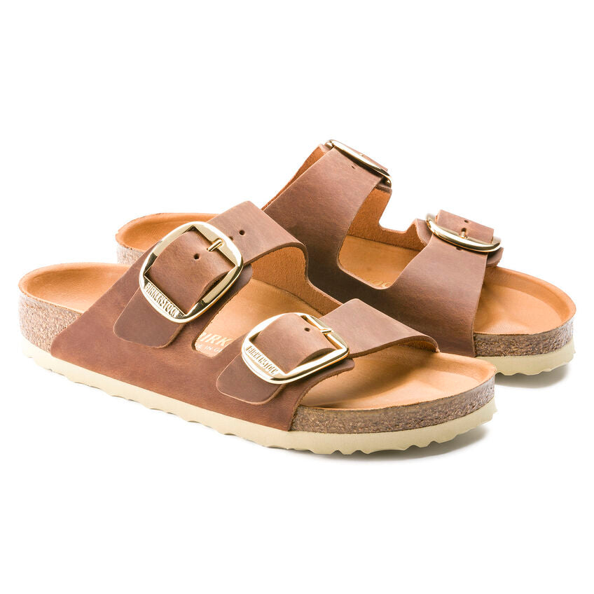 BIRKENSTOCK ARIZONA BIG BUCKLE - COGNAC OILED LEATHER