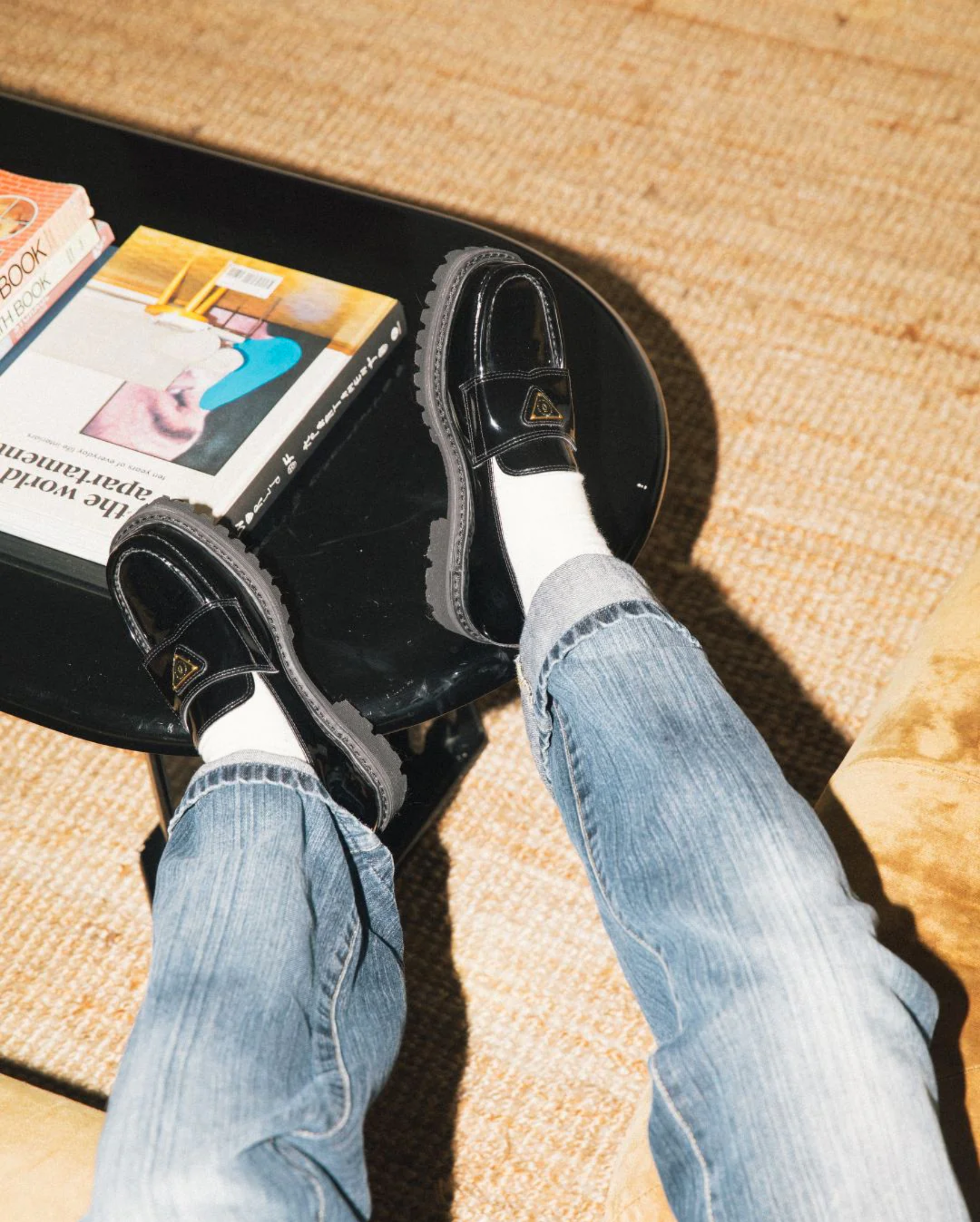 Lulie Patent Loafer in Black from Nōskin