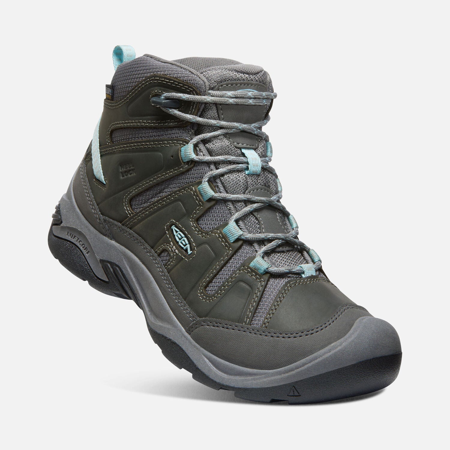 KEEN WOMEN'S CIRCADIA MID BOOTS - STEEL GREY/CLOUD BLUE