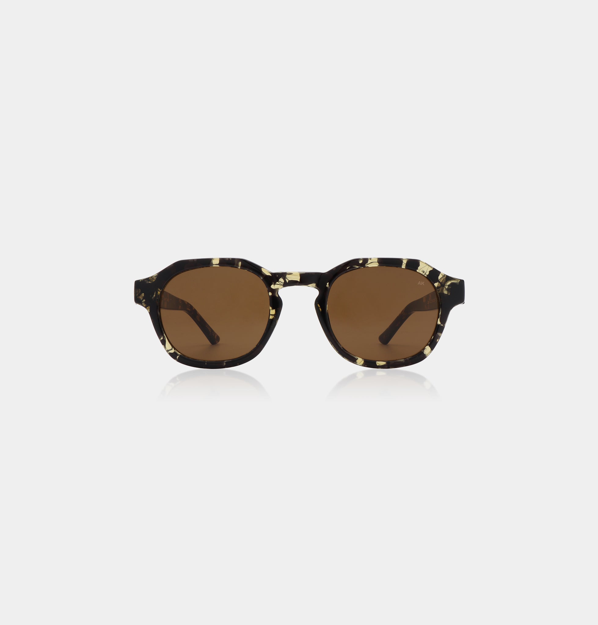 Zan Sunglasses in Black Yellow Transparent from A. Kjaerbede