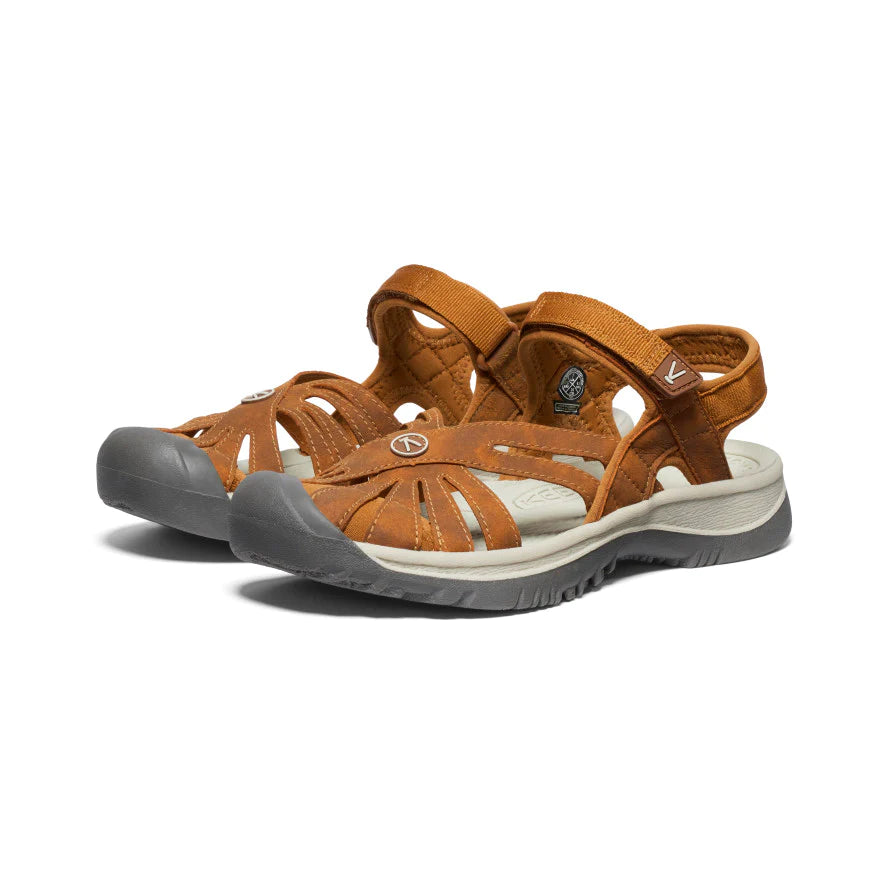 KEEN WOMENS ROSE SANDAL ROAST PECAN / BIRCH