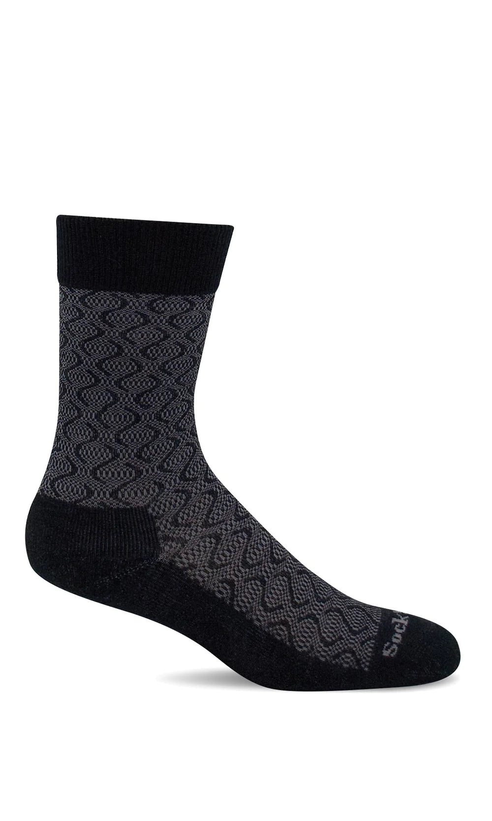 SOCKWELL WOMEN'S SOFTIE - RELAXED FIT - DIABETIC FRIENDLY SOCKS - BLACK