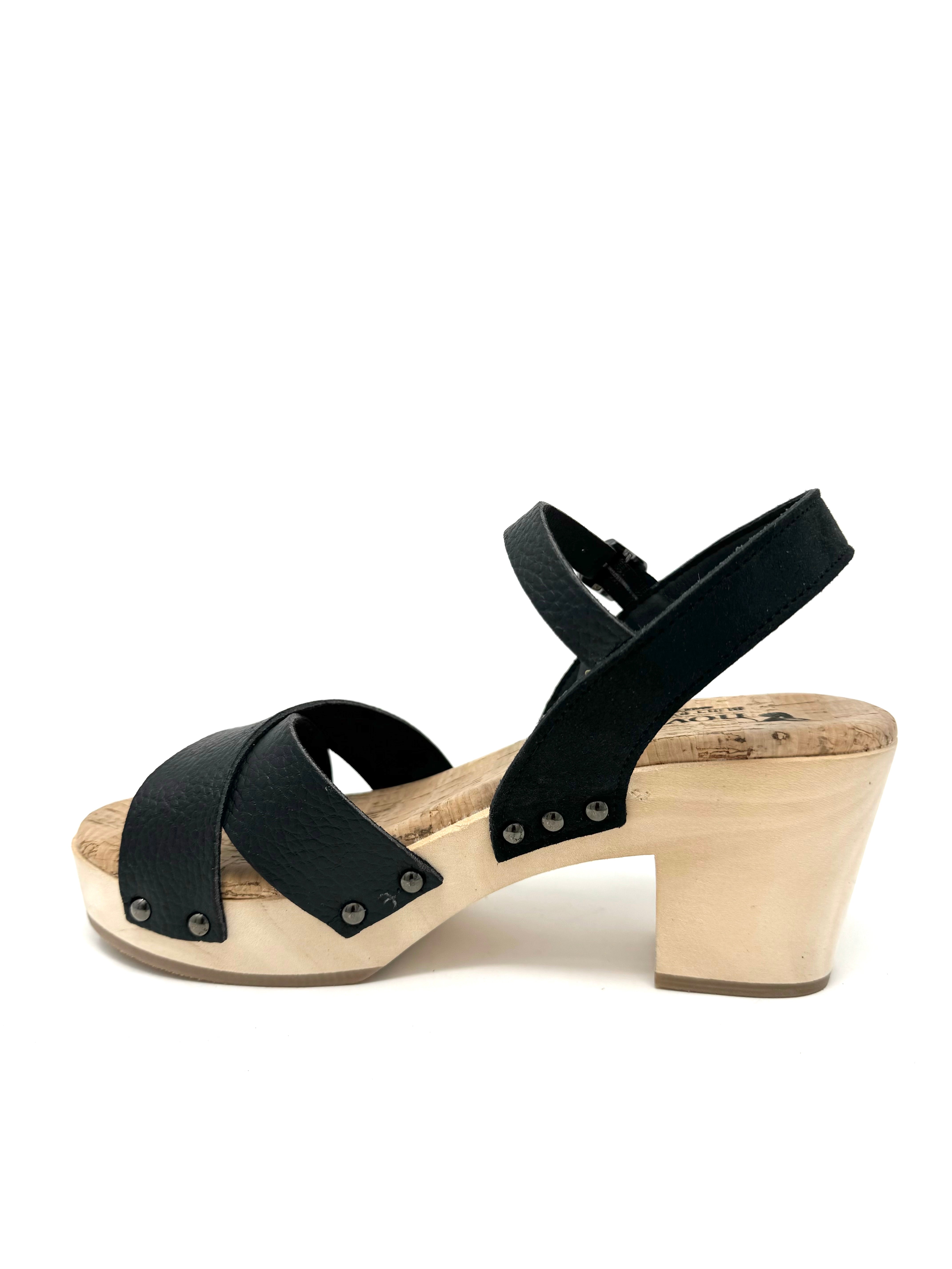 Chloe Clog in Black from Novacas