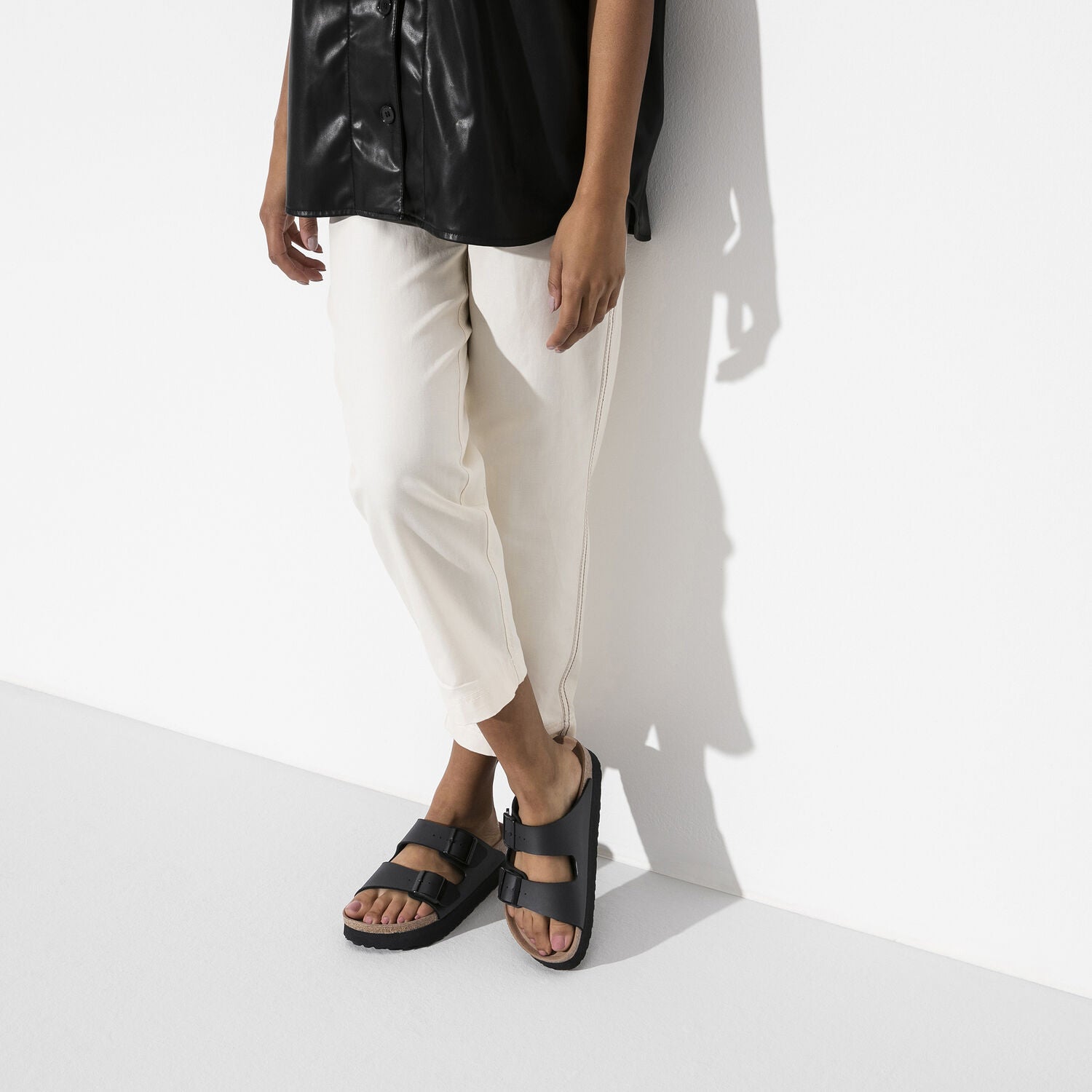 Arizona Platform Vegan in Black from Birkenstock