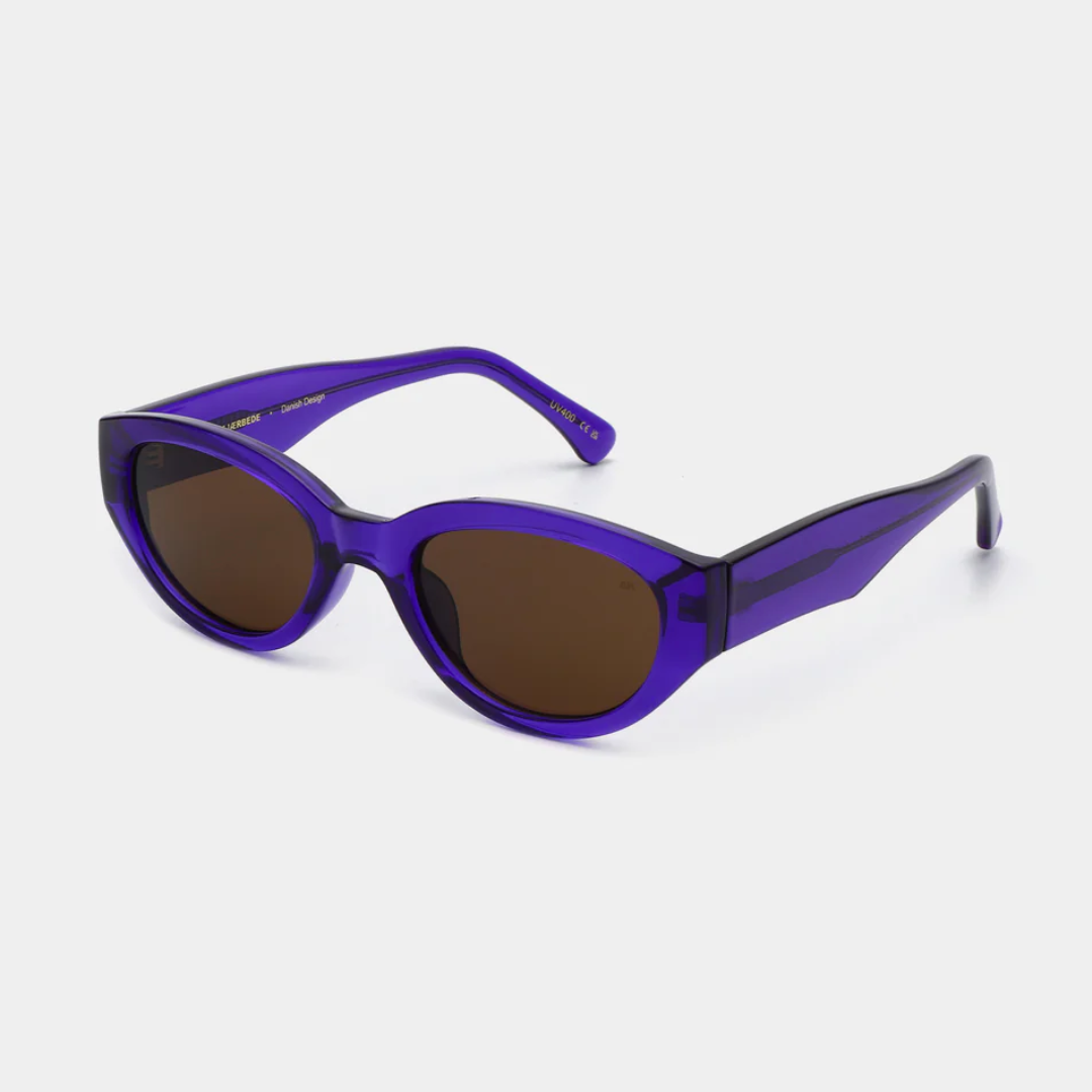 Winnie Sunglasses in Purple Transparent from A. Kjaerbede