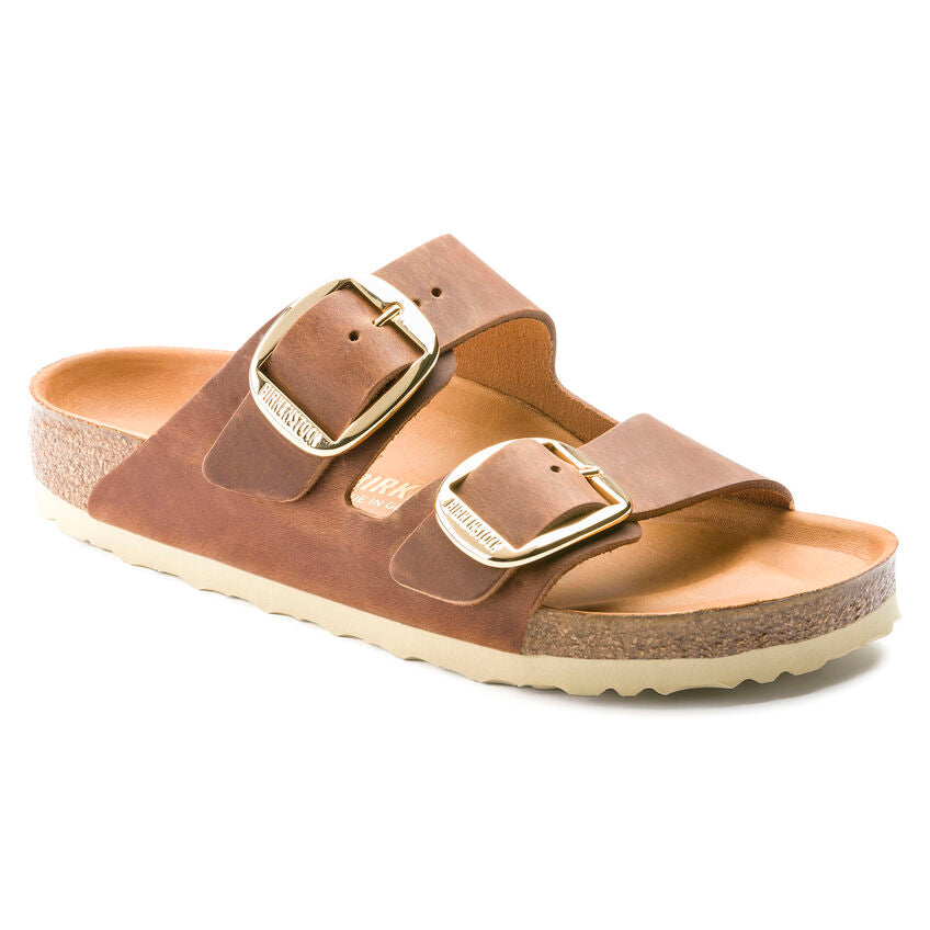 BIRKENSTOCK ARIZONA BIG BUCKLE - COGNAC OILED LEATHER