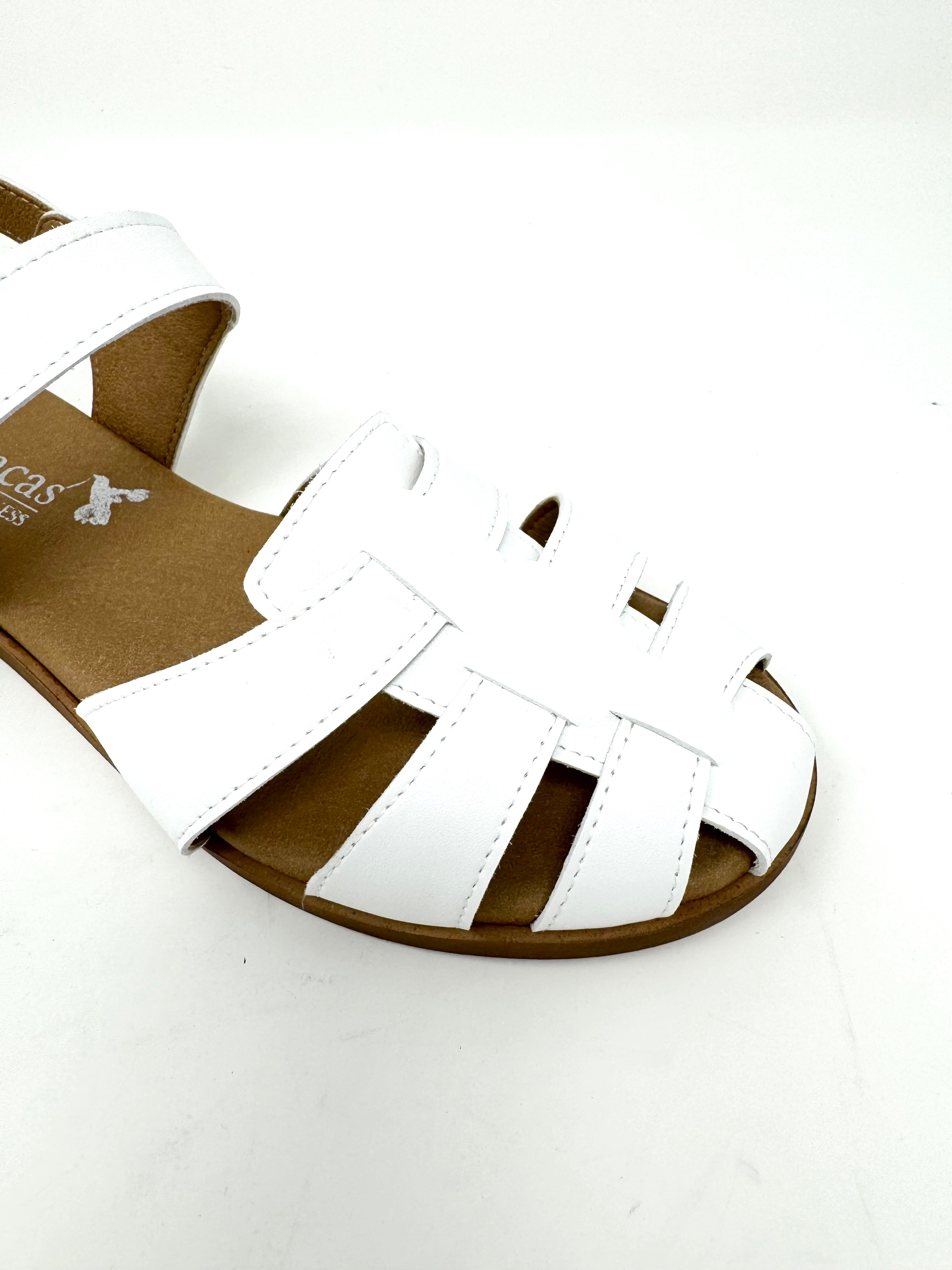 Frankie Sandal in White from Novacas