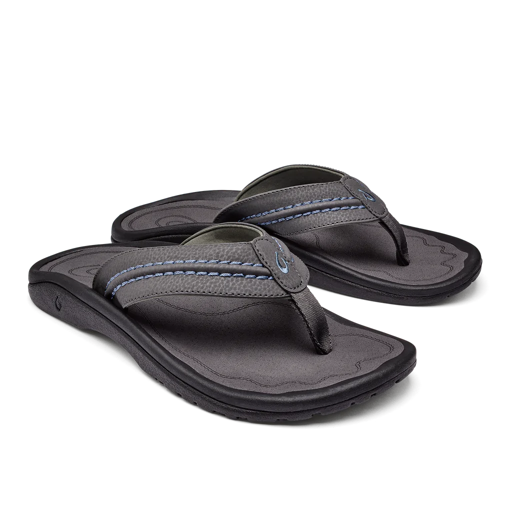 OLUKAI MEN'S HOKUA SANDAL - PAVEMENT