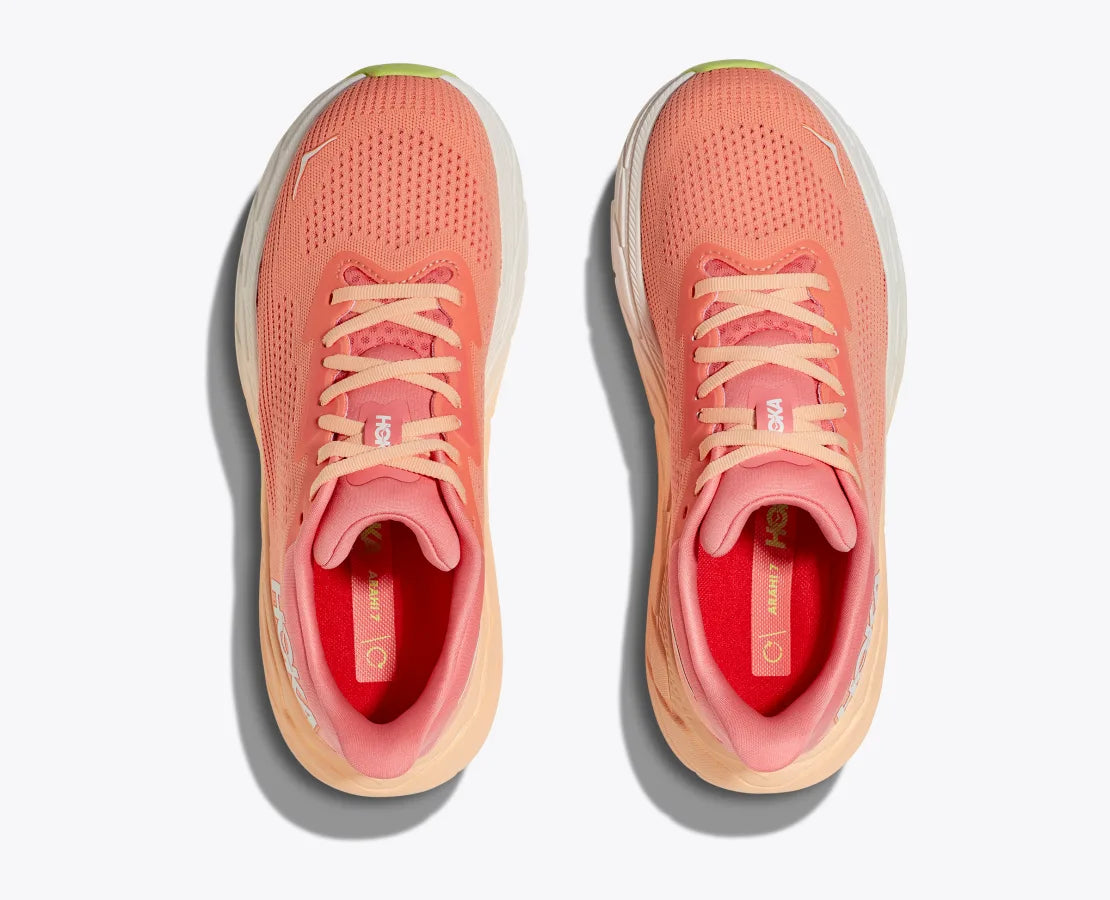 HOKA WOMENS ARAHI 7 - PAPAYA / CORAL