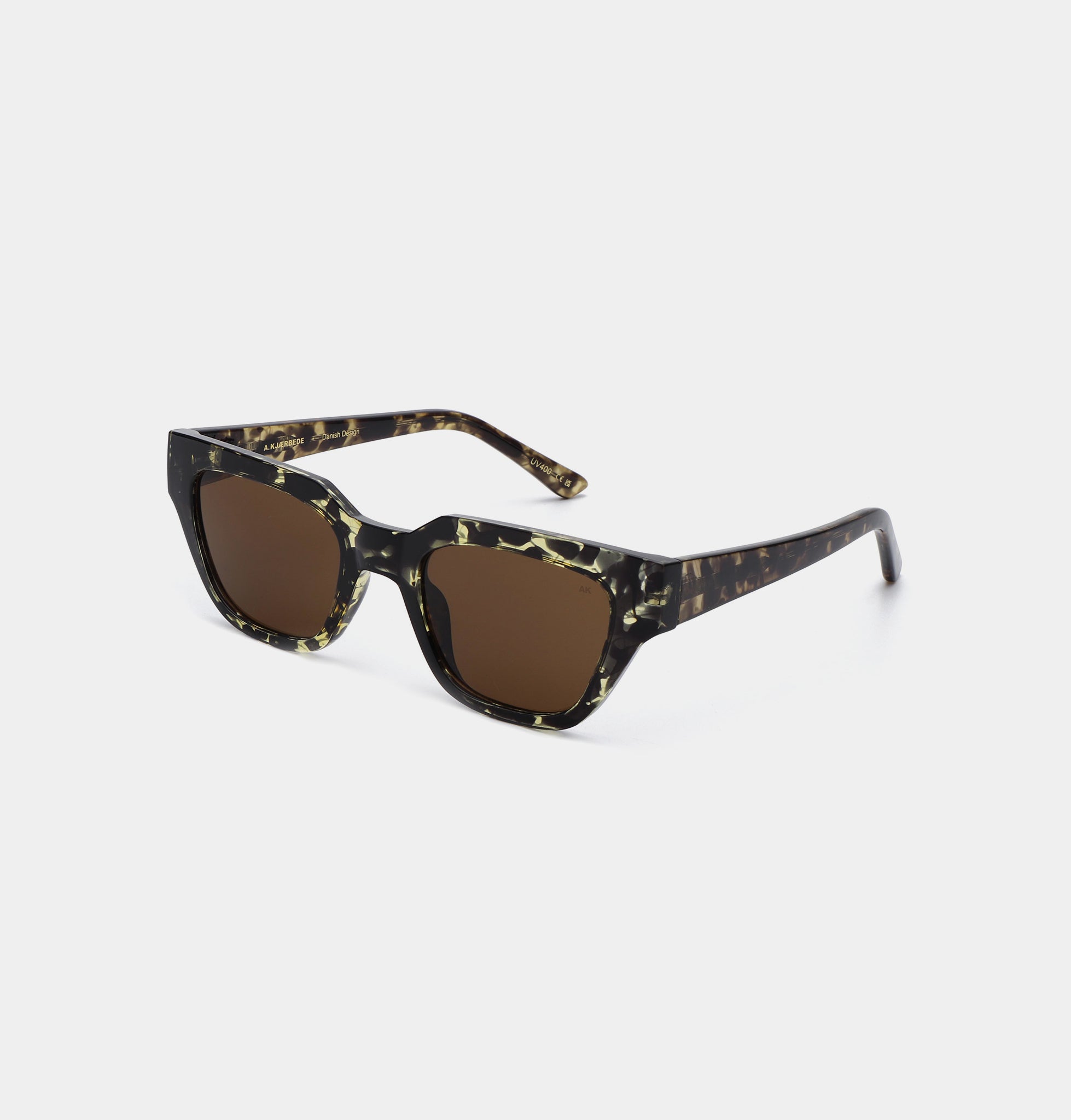 Kaws Sunglasses in Black/Yellow Tortoise from A. Kjaerbede