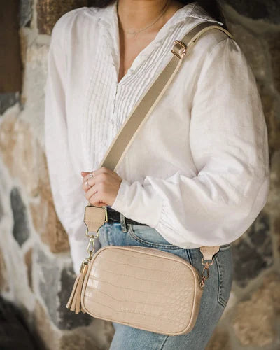 Louenhide - Jacinta Crossbody Croc Butter