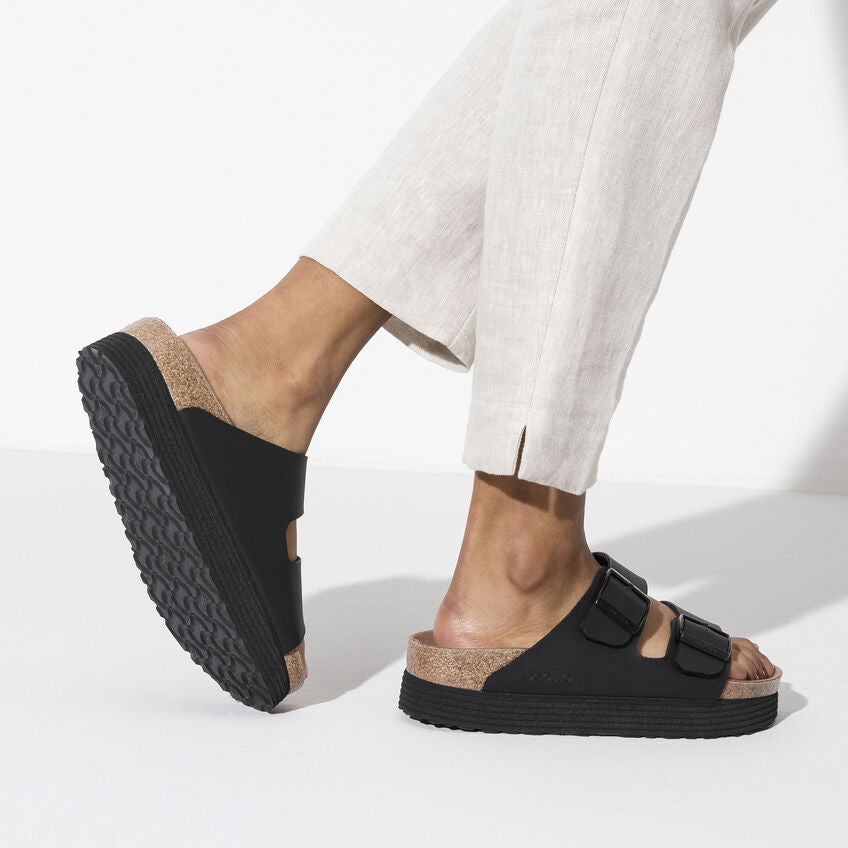 Arizona Platform Vegan in Black from Birkenstock